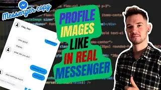 Day 31 of Coding a Messenger Copy - Profile images like in real Messenger |  React/Express