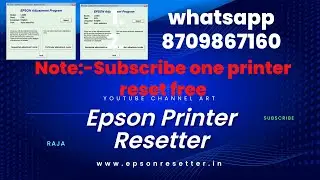 Epson Reset How to A Printer's ink pad at the end of its service life.. problem 100% Soleving