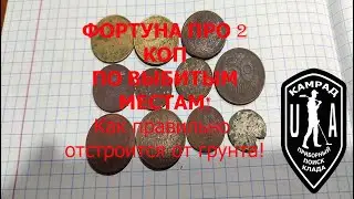 Фортуна ПРО 2 коп по выбитым местам плюс покажу как отстроить от грунта.