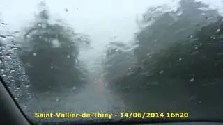Grêle à Saint-Vallier-de-Thiey