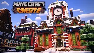 SANTA'S WORKSHOP - Minecraft Create Mod [Christmas Special]