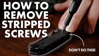 How To Remove Stripped Screws From Any Pocket Knife | Knafs Guide