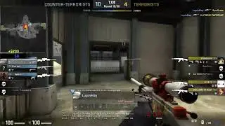 Two No Scopes with awp to get the ace clutch defuse