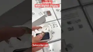 Airpods with digital Display #apple #smartphone #appleiphone #airpods