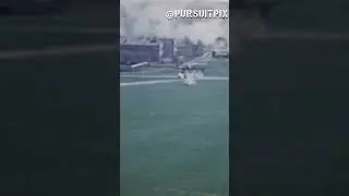 P-51s strafing Luftwaffe airfields in 1945 #ww2 #wwii #aviation #airplanes #history #shorts