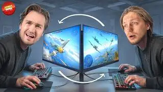 SWAPPED MONITORS! SECOND-PERSON GAME?! CHALLENGE