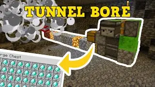 Minecraft Bedrock: Tunnel Bore Tutorial!!!