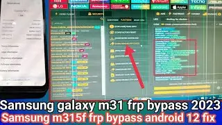 Samsung M31 SM-M315F FRP Bypass || unlock tool 
