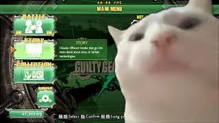 Cat Vibing to GG Xrd Rev2 Menu Theme