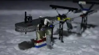 LEGO Ski Lift/Seilbahn in Snow.