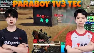 😲 JDE Paraboy Handled Aggressive Push From TEC With 1v3 In PEL 2024!! 🔥🔥 ST 6 Kills Chicken!!❤️