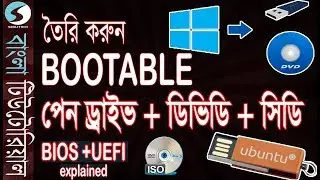 Create Bootable Pendrive + DVD + CD from ISO - Windows/Linux - 2019