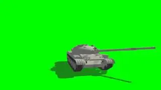 Russian Tank / Panzer / T62 / T52 / MBT / WW2 / HD (Green Screen)