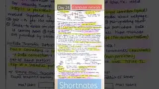 Day 24 computer network shortnotes #shorts #ugcnet