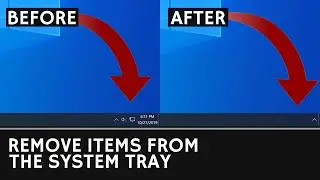 Remove items from the system tray | Delete all the icons from System Tray