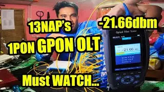 13 NAP's IN 1PON GPON OLT | MEDIACON TO OLT TRANSITION | Step By Step Tutorials