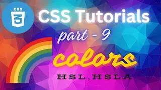 HSL and HSLA Color Format in CSS for Html Page