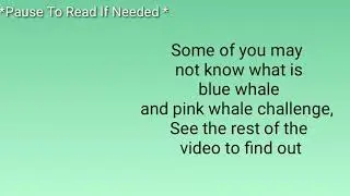How to keep yourself safe from the blue whale and pink whale game and about hackers in gacha Club