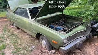 Recovering this DODGE DART from a flooded backyard!
