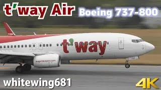 [Circling Approach] t'way Air Boeing 737-800 HL8327 LANDING TOYAMA Airport 富山空港 2023.4.21