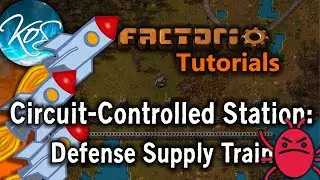 Factorio Tutorials: Wall Repair Supply Station - Unload using COMBINATORS -- Explained!