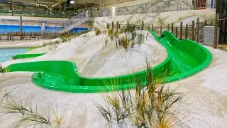 grüne offene Kinderrutsche :: Kids Slide | Lalandia i Søndervig Ringkøbing