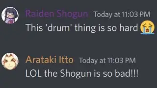 Genshin Characters enjoy playing the drum | Genshin Impact Discord Skit