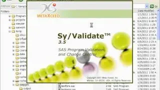 Syvalidate Tutorial Version Folder