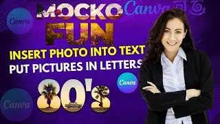 How to Put Pictures in Letters on Canva | Insert Photo into Text Effect |Canva Tutorial for Beginner