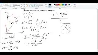 7. Moment of inertia of a triangle and a cone