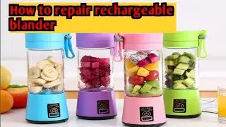 rechargeable blander repair| USB Rechargeable Portable Electric Juice Blender #moontech544