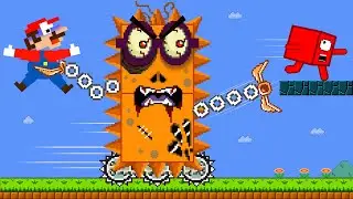 Mario’s Numberblocks 1 Rescue - The Giant Mega Zombie Numberblocks Mix Level Up | Game Animation