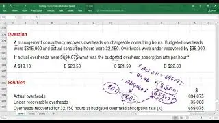 Under Absorbed and Over Absorbed Overheads | Absorption Costing | Costing Lecture 5