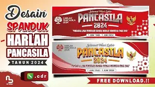Desain Spanduk Hari Lahir Pancasila 2024 (Free CDR) - #nurdesigns