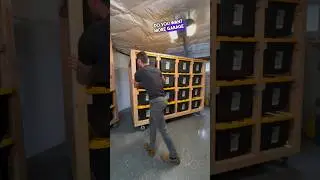 DIY Double Sided MOBILE Garage Storage! #storage #diyprojects #shorts