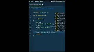 #6 Find Quotient And Remainder C++ Cplusplus prroggraming //Subscribe and share