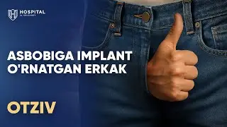 Asbobiga implant o'rnatgan erkak