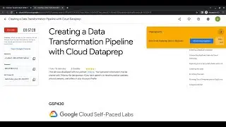 Creating a Data Transformation Pipeline with Cloud Dataprep || 