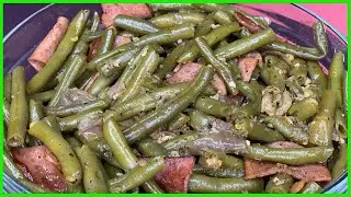 GREEN BEANS WITH TURKEY BACON RECIPE & TUTORIAL | THANKSGIVING RECIPE