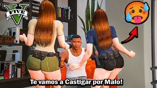 GTA 5 Dos Chicas POLICIAS Hacen ESTO 🔥 a Franklin!