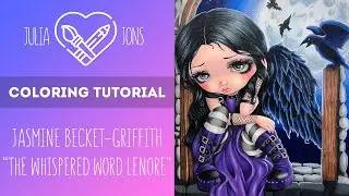 Coloring Tutorial / The Whispered Word Lenore by Jasmine Becket-Griffith