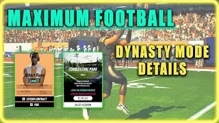Maximum Football - First Look at Dynasty Mode