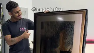 Tv de 65 polegadas com imagem falhada, vídeo completo.