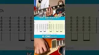 🎸K-ON! S2 OP1 -『GO! GO! MANIAC』by Houkago Tea Time 🎶 #anime #guitar #keion #htt #shorts