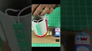 How to Make a Diwali Lights with LED and DC Motor #shorts #diwalispecial #diwali
