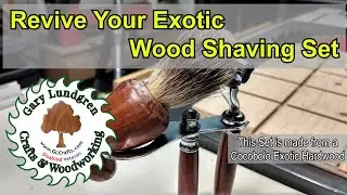 Revive and Restore your Exotic Hardwood Shaving Set. All the steps to disassemble , clean, refinish.
