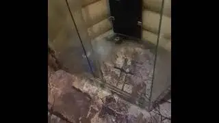 Душевая кабина из каленого стекла