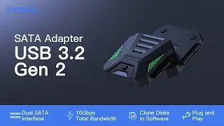 Inateck USB 3.2 Gen 2 to SATA Adapter with Disk Cloning by Software Function