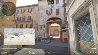 CS2 - Inferno - A Site - Long and Library Smoke 2