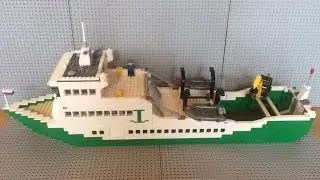 Лего паром (самоделка) / Lego MOC transport ferry